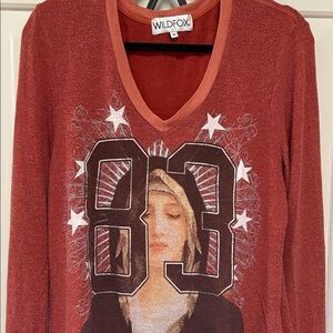 WILD FOX “Madonna” Jersey Top